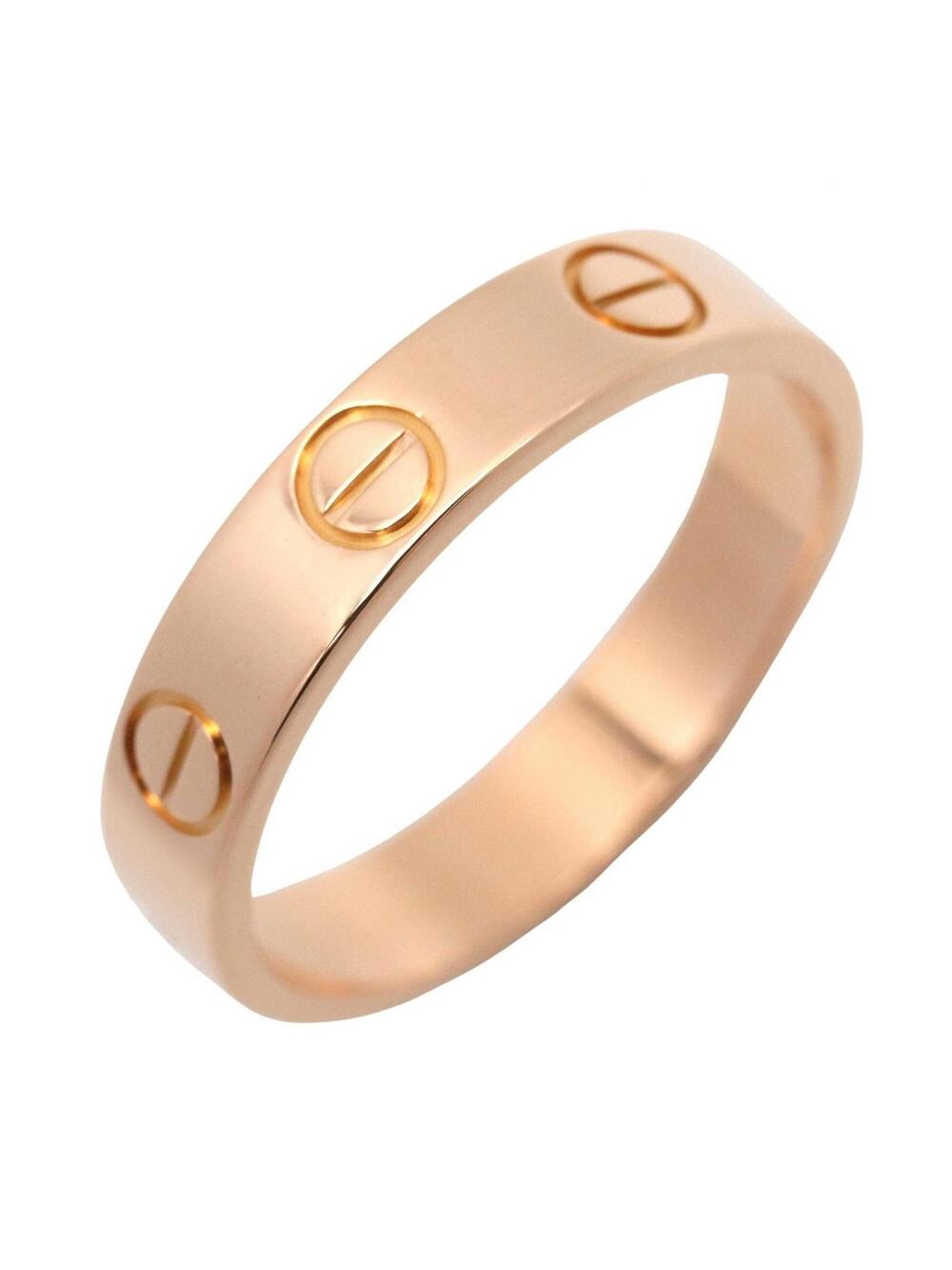 Cartier Mini Love Ring 18Kpg Pink Rose #309613C13B
